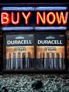 β‘π Duracell AA CopperTop Alkaline Batteries - 16 Pack (2 x 8 Packs) - 1.5V π - Picture 1 of 2