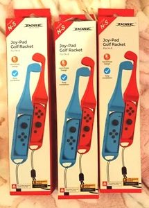 Golf Club Hand Grip For Nintendo Switch Joy-Con Mario Golf Super Rush Game Qty 3 - Picture 1 of 3