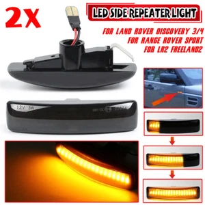 Dynamic LED Side Marker Signal Light For Range Rover Sport Discovery LR3 LR4 LR2 - Picture 1 of 5