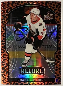 2020-21 Upper Deck Allure BRADY TKACHUK LEOPARD Parallel #28 Ottawa Senators