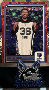 2023-24 Panini NBA Hoops - Red Hyper - #111 Marcus Smart /99 - Grizzlies - Bild 1 von 3