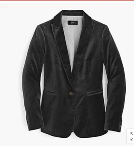 jcrew velvet blazer size 4 - Picture 1 of 3