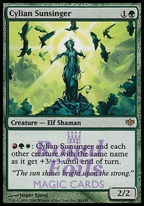 Cylian Sunsinger 2x FOIL CON MTG Conflux Rare MINT green - Picture 1 of 1