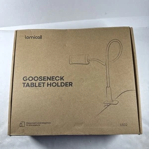 Lamicall Gooseneck Tablet Holder, Tablet Stand : Flexible Arm Clip Tablet Mount - Afbeelding 1 van 7