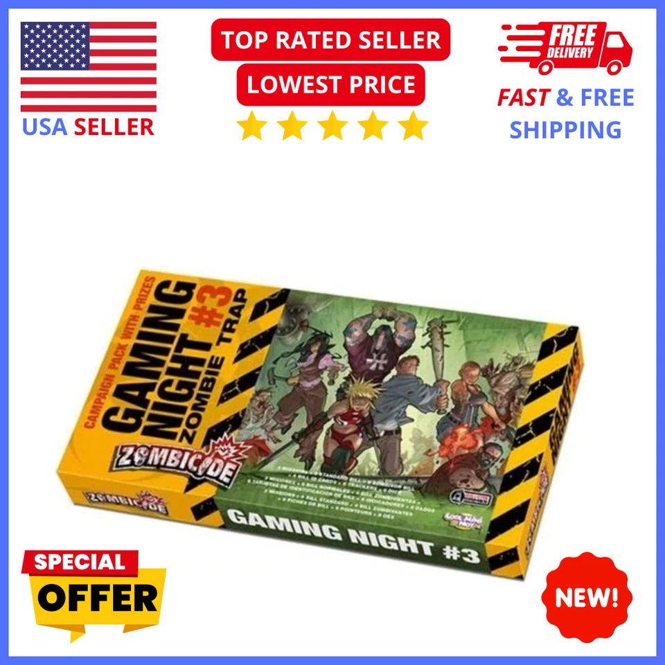 Zombicide Gaming Night Kit 3 by CMON – Cool Mini or Not Board Game Bundle - Image 1 of 1