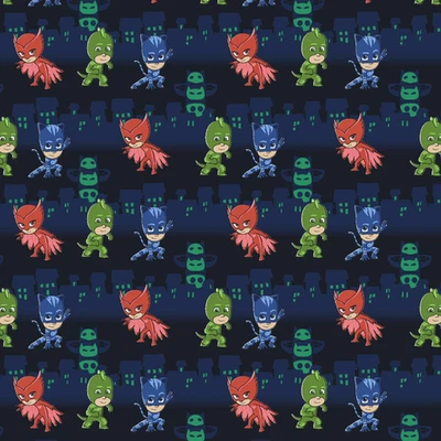 PJ Masks 100% Tela Algodón Azul PJMASK 1 yarda x 43" Artesanía Costura NUEVO Foto 1 de 3