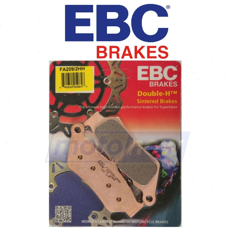 EBC Rear Double-H Sintered Brake Pads for 2012-2017 Triumph Rocket III xs - Image 1 of 4