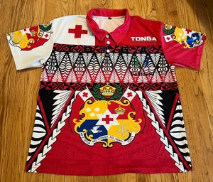Tonga Rugby League Mate Maa Tonga Polo Jersey Shirt Style Size XXL - Picture 1 of 15