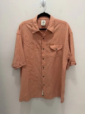 Оранжевая рубашка G Unit Tools Of The Trade с вышивкой на пуговицах размер XL - Изображение 1 из 4
