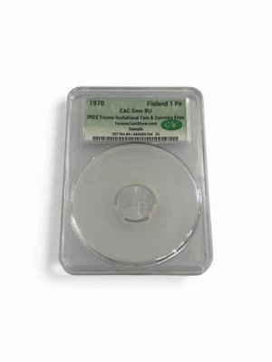 Losa de muestra - CACG 2025 Tucson Invitational - Finlandia 1 centavo - escaso Foto 1 de 2