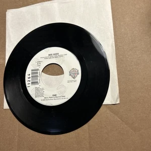 The Bee Gees One/Wing And A Prayer 1989 Warner Bros 45 - Picture 1 of 3