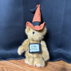 Cracker Barrel Bonnie Boyd Braunbär Halloween Hexe Mond Plüschtier Stofftier - Bild 1 von 11
