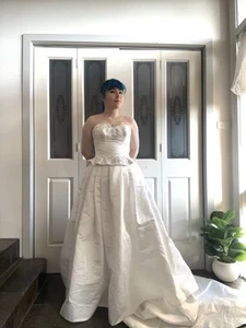The Vivienne Gown | Unique Vintage 1980s 3-Piece Wedding Dress | AU 4-6 - Picture 1 of 10