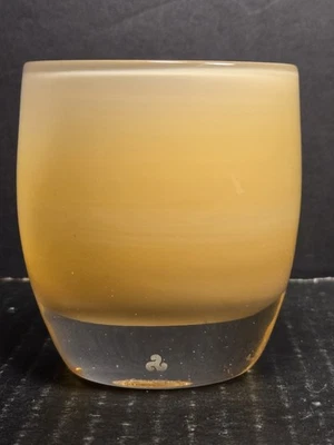 Great Cond. Beautiful Gold Glassybaby Friendship Glass pre-owned 3½X3¼ - Image 1 of 4