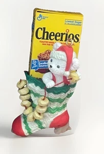 Vintage Enesco 1991 Christmas Cheers Cheerios General Mills Weihnachtsschmuck - Bild 1 von 3