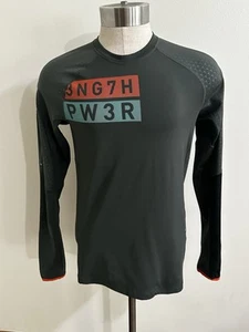 Reebok Crossfit Dark Green Long Sleeve Mid-Weight Compression Play Warm  Sz M - Picture 1 of 4