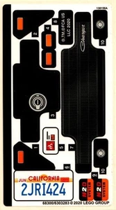 LEGO STICKERBOGEN NUR 42111 DOM'S DODGE CHARGER Set Neu - Bild 1 von 1