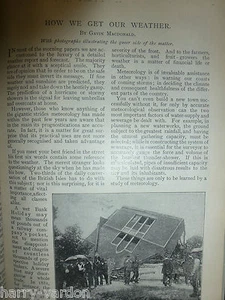 How We Get Our Weather Meteorology 1898 Rare Victorian Hailstone York Langtoft - Bild 1 von 5