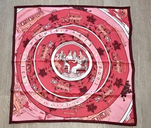 Hermès Jeu des Omnibus et Dames Blanches Pure Silk Scarf, Designed by Hugo Grygk - Picture 1 of 10