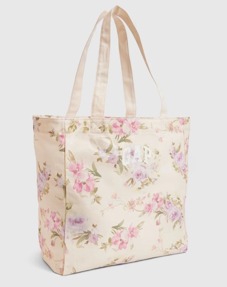 Gap x Love Shack Fancy Canvas Floral LARGE Tote Bag NWT - Image 1 of 1