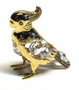 Crystal Temptations 3786 Parrot 7 cm - 24 Karat vergoldet, Swarovski Kristalle - Bild 1 von 1
