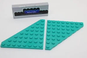 Lego (c) 2x Platte - Eckplatte Flügel 8x8 - 30504 - türkis - Platte Eck - Bild 1 von 1