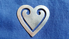 Bookmark Heart Shaped 835 Silver Germany Vintage Initial H