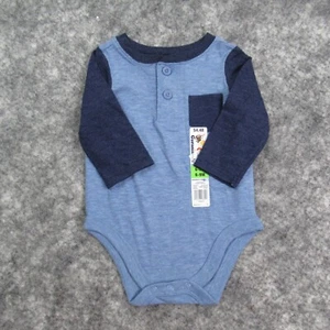 Garanimals Boy One Piece 6 9 Meses Azul Mangas 3/4 A presión Fondo Algodón Poliéster - Imagen 1 de 14