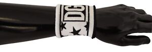 Dolce & Gabbana Elegant Monochrome Wool Wristband Men's Set Authentic