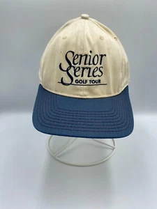 Senior Series Golf Tour Adjustable Strapback Hat Cap White - Picture 1 of 5