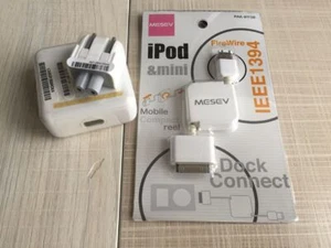 iPod Photo 1394 Firewire Apple iPod Power Adapter 6Pin to 30Pin Charging Cable  - Picture 1 of 12