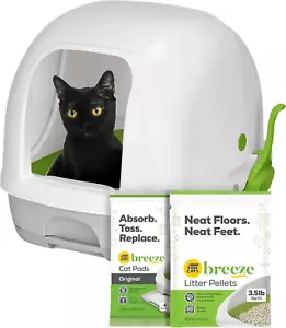 Katzentoilette mit Kapuze, BREEZE Hooded System Starter Kit Katzentoilette, Katzentoilette - Bild 1 von 12