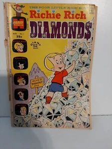 Richie Rich Diamonds #1 1972-Harvey-First issue-Little Dot & Little Lotta  - Picture 1 of 5