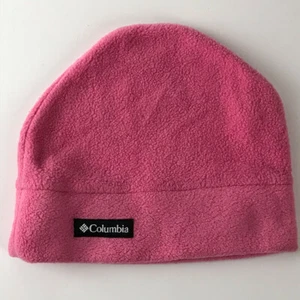 Small Youth Columbia Pink Fleece Winter Ski Hat - Picture 1 of 5