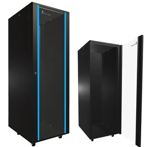 Extralink Netzwerkschrank Serverschrank Stehend 37HE 600x800 Schwarz - Photo 1/8