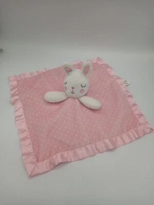 Circo Target 2016 Blanco Peluche Conejo Rosa Punteado Manta de Seguridad Lovey Foto 1 de 4