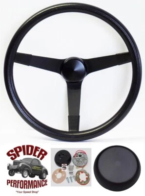 1970-1980 Mercury steering wheel 14 3/4" VINTAGE BLACK - Image 1 of 4