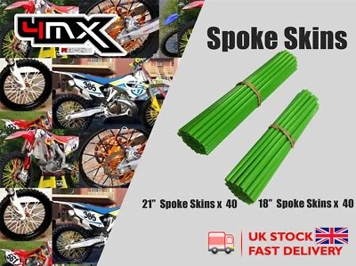 Wheel Spoke Protectors Covers Green fits Honda CR85 R-5,6,7 05-07 - Image 1 of 2