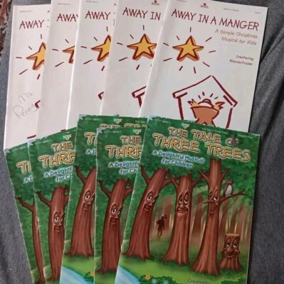 Lot 2 Sets Of 5 Each For Kid Choirs Musicals Easter & Christmas, Cantata P1 - Image 1 of 4