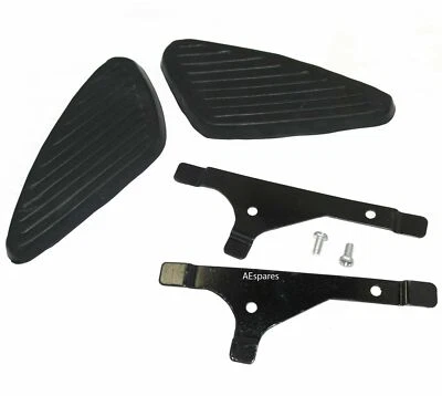 Juego de rodilleras tanque gasolina BSA A10 A50 A65 B40 C15 1960-68 con placa de montaje EC Foto 1 de 4