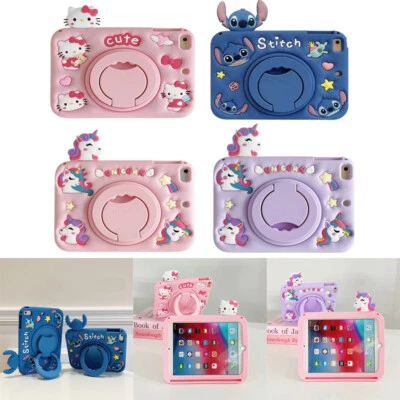 Kitty Stitch 360 Stand Cover Case For iPad 7/8/9th 10.2 Pro11 With PenSlot Strap - Image 1 of 4