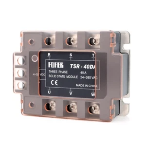 Relé trifásico de estado sólido TSR-DA 10DA 25DA 40DA a 100DA 380V CC control CA - Imagen 1 de 6