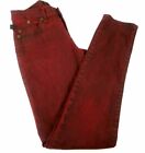 ROCK & REPUBLIC BERLIN Womens Jeans Pants SIZE 4 M  Red Cotton Spandex
