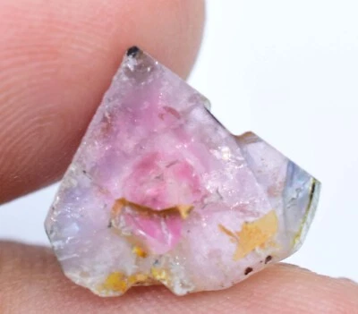 Unbehandelt Natürlich Wassermelone Turmalin Scheibe 5.35 Karat Zertifiziert Top - Bild 1 von 4