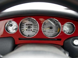 For Fiat Coupe 16V 20V Turbo Chrome Instrument Rings Set Polished Aluminum 4pcs - Bild 1 von 10