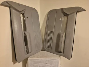 1988-94 Chevy Silverado GMC Sierra Manual Door Panels Driver & Passenger OE Gray - Picture 1 of 24