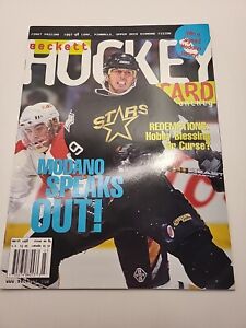 Carte de hockey Mike Modano sur couverture LNH Beckett guide des prix - mars 1998