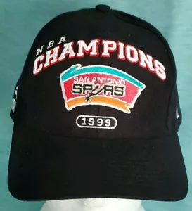 Vintage San Antonio Spurs 1999 NBA Championship Mütze Kappe Puma schwarz Baumwolle Neu ohne Etikett - Bild 1 von 12