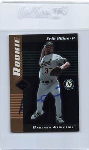 2001 Leaf Limited #278 Erik Hiljus Athletics Signed Auto *H5790