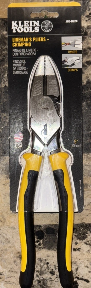 Klein Tools J213-9NECR Journeyman™ Alicates Conector Crimpado Corte Lateral 9 Pulgadas (Nuevo) Foto 1 de 1